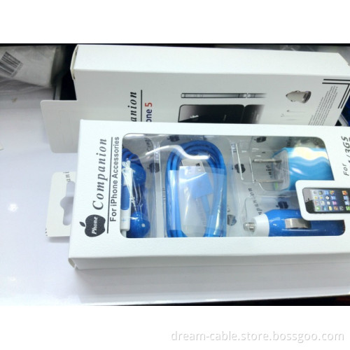 Packed 4 in 1 USB Charger for iPhone 5/4s/4/3G (YTX250)